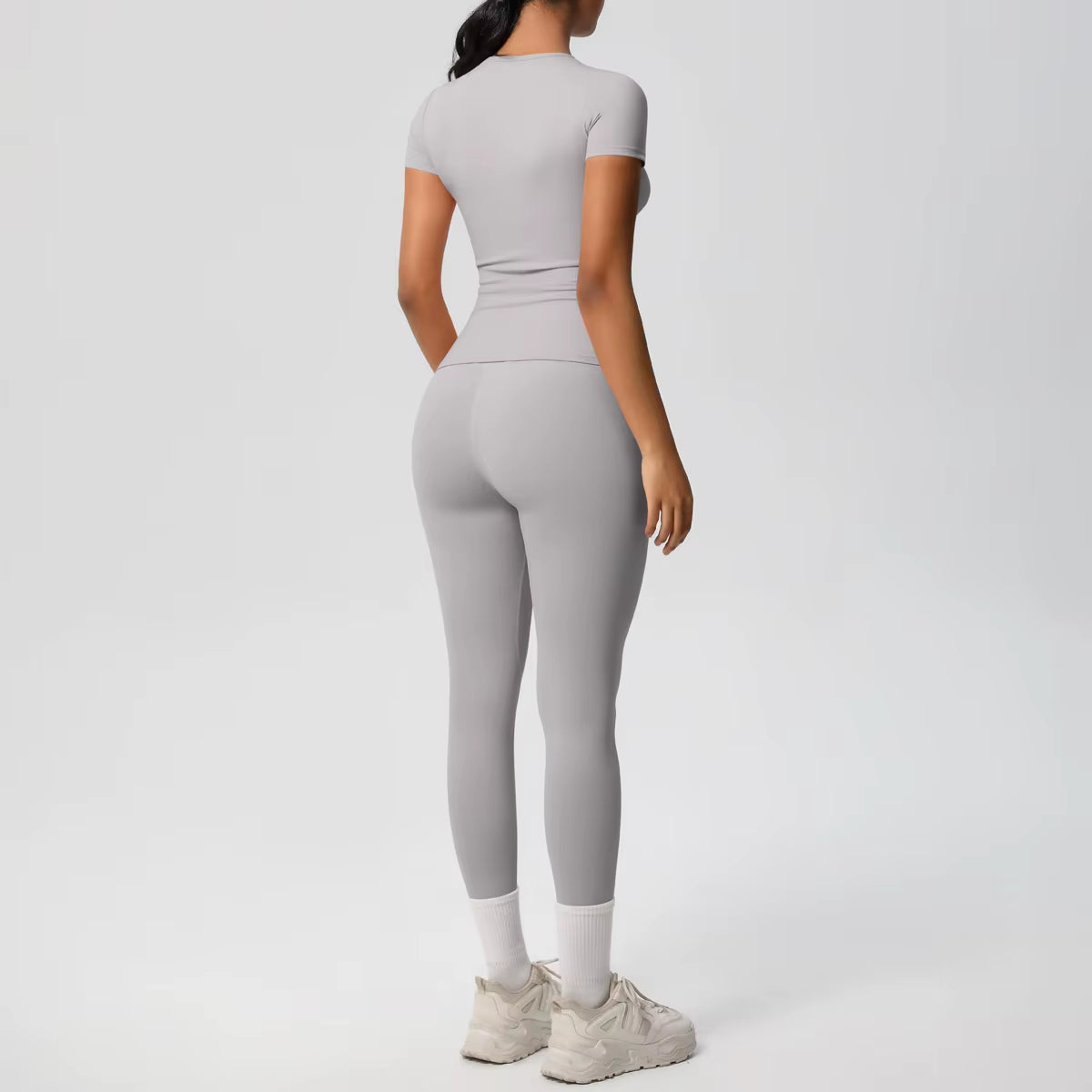 Conjunto Blusa Meia Manga e Calça Legging Modern Basic