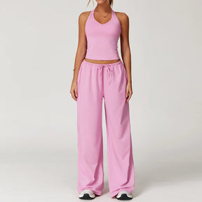 Conjunto Três Peças Casaquinho e Regata com Calça Modern Comfy