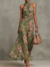 Vestido Midi Halter Elegante Modern Azuria