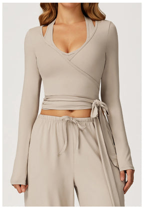 Conjunto Três Peças Casaquinho e Regata com Calça Modern Comfy