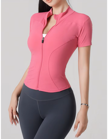 Blusa Meia Manga Esportiva com Zíper Modern Femina