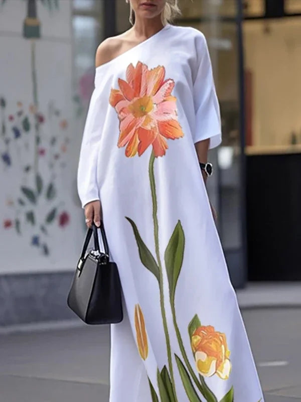 Vestido Longo Floral Modern Bella