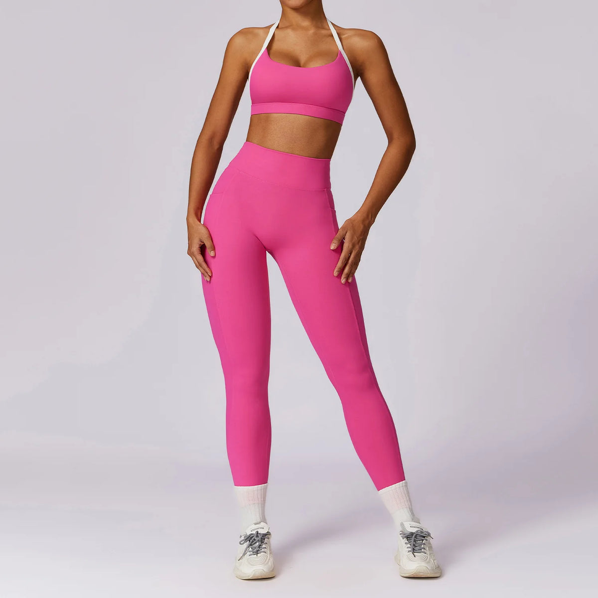 Conjunto Top Manga Longa com Legging Cós V Atrás Modern Shape