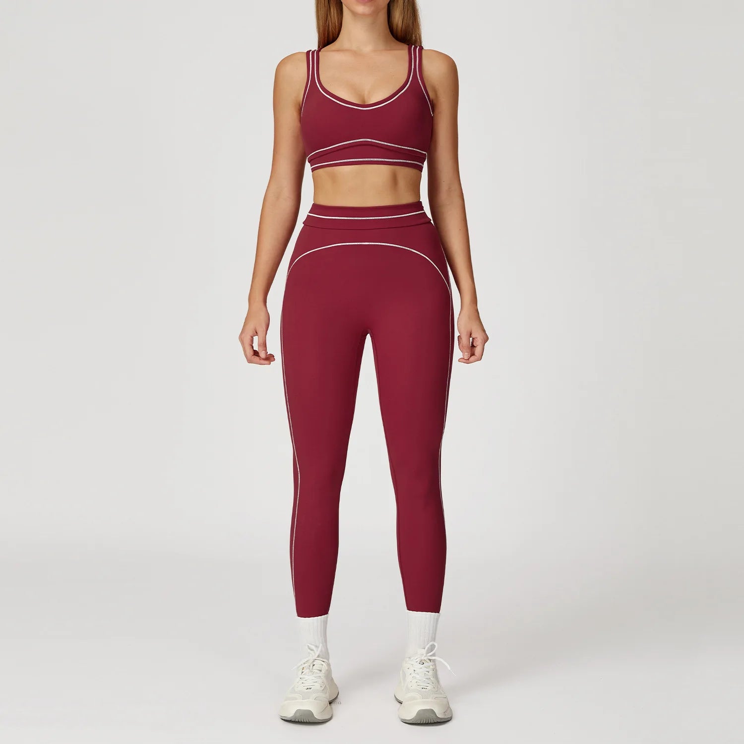 Conjuntp Top Push Up e Calça Legging Modeladora Modern Alô