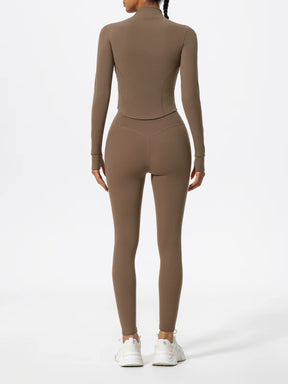 Conjunto Jaqueta Modeladora e Calça Legging Cós Alto Modern Sports