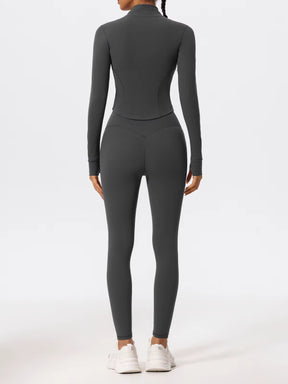 Conjunto Jaqueta Modeladora e Calça Legging Cós Alto Modern Sports