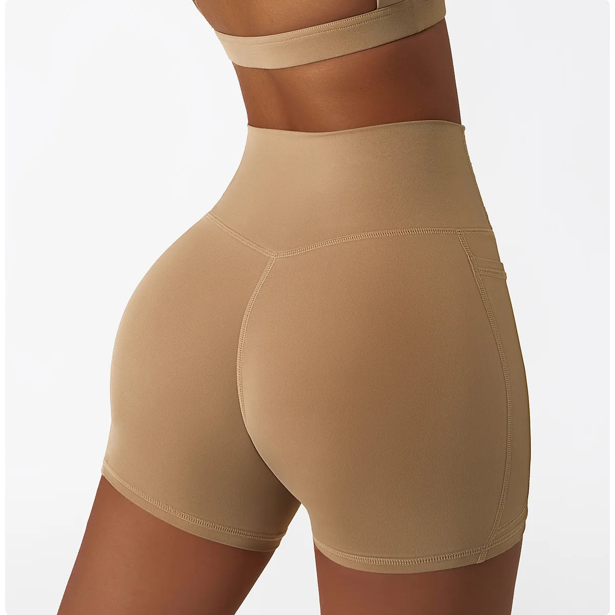 Shorts Cós Alto Alta Elasticidade Modern Gym