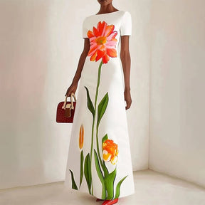 Vestido Longo Floral Modern Lira