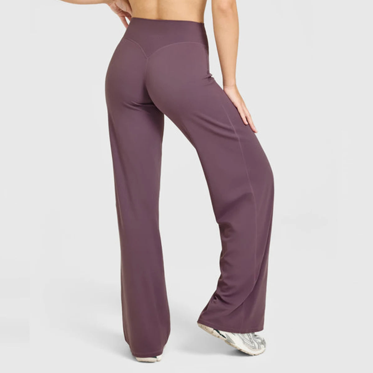 Calça Wide Leg Bailarina Cós Alto Tendência Modern Motion