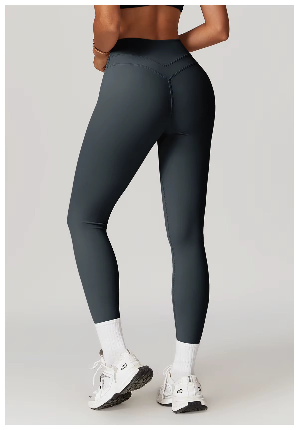 Calça Legging Cós Alto com Costura Dupla Modern Motion