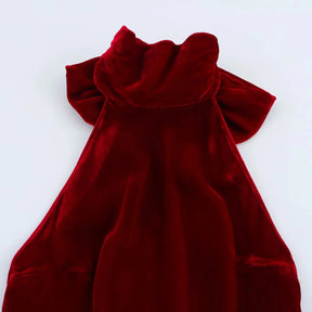 Vestido Longo Acetinado com Decote nas Costas Modern Hailey