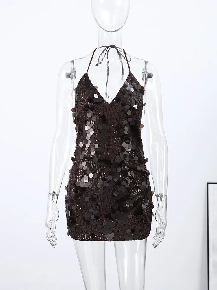 Conjunto Paetê Blusa e Saia Curta Modern Kye