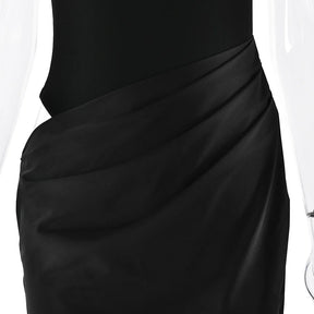 Vestido Longo Gola Alta sem Mangas Modern Hazel