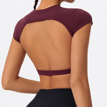 Top Meia Manga Decote nas Costas Modern Curvix