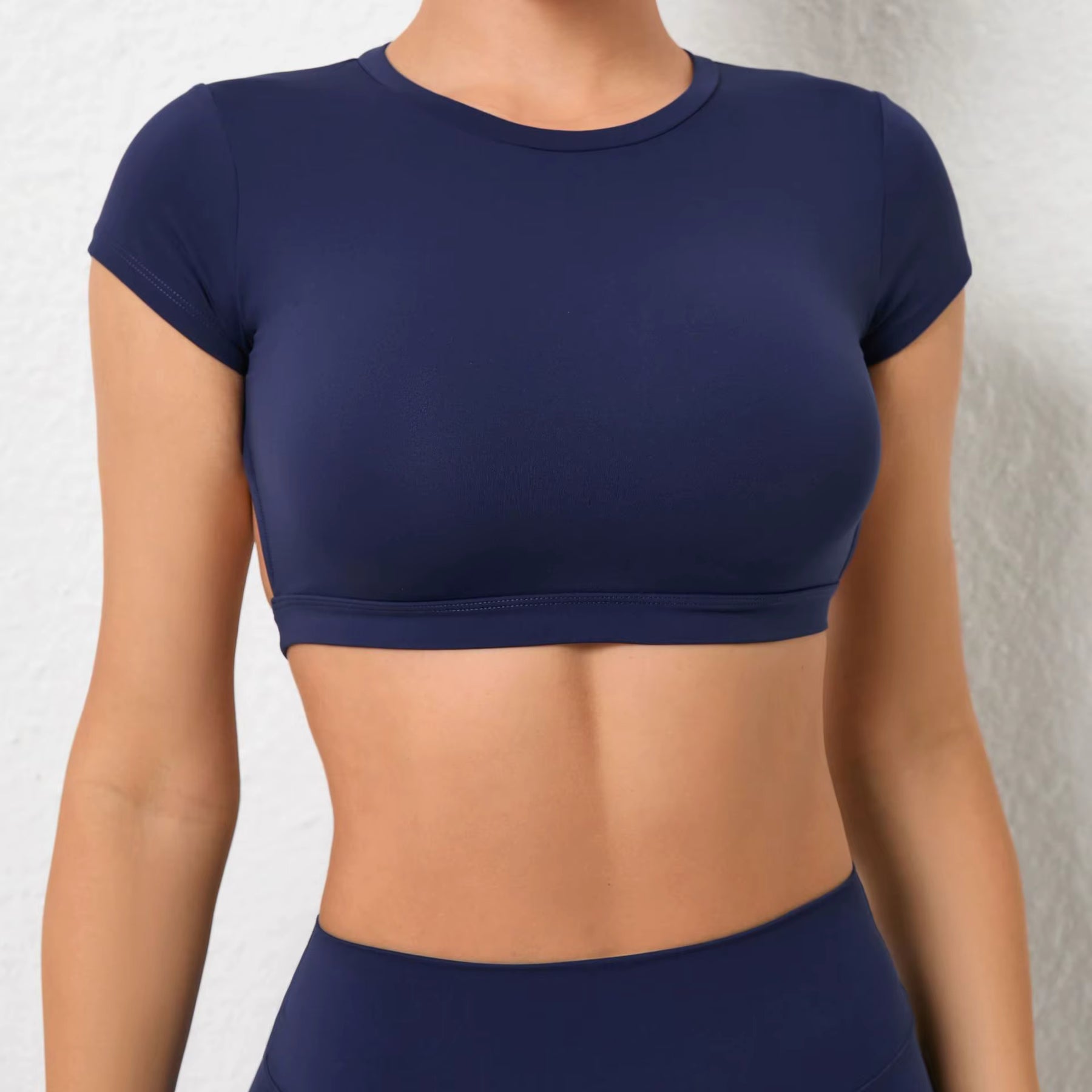 Top Meia Manga Decote nas Costas Modern Curvix