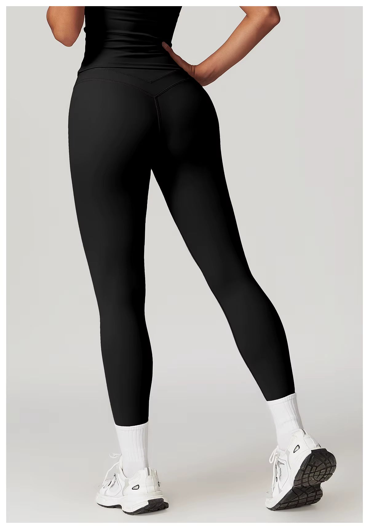 Calça Legging Cós Alto com Costura Dupla Modern Motion