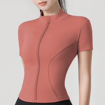 Blusa Meia Manga Esportiva com Zíper Modern Femina