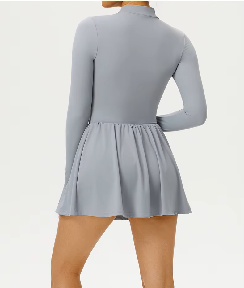Vestido Esportivo Manga Longa Modelador Modern Female