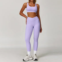 Conjunto Top Regata e Calça Legging Cós V Modern Flex