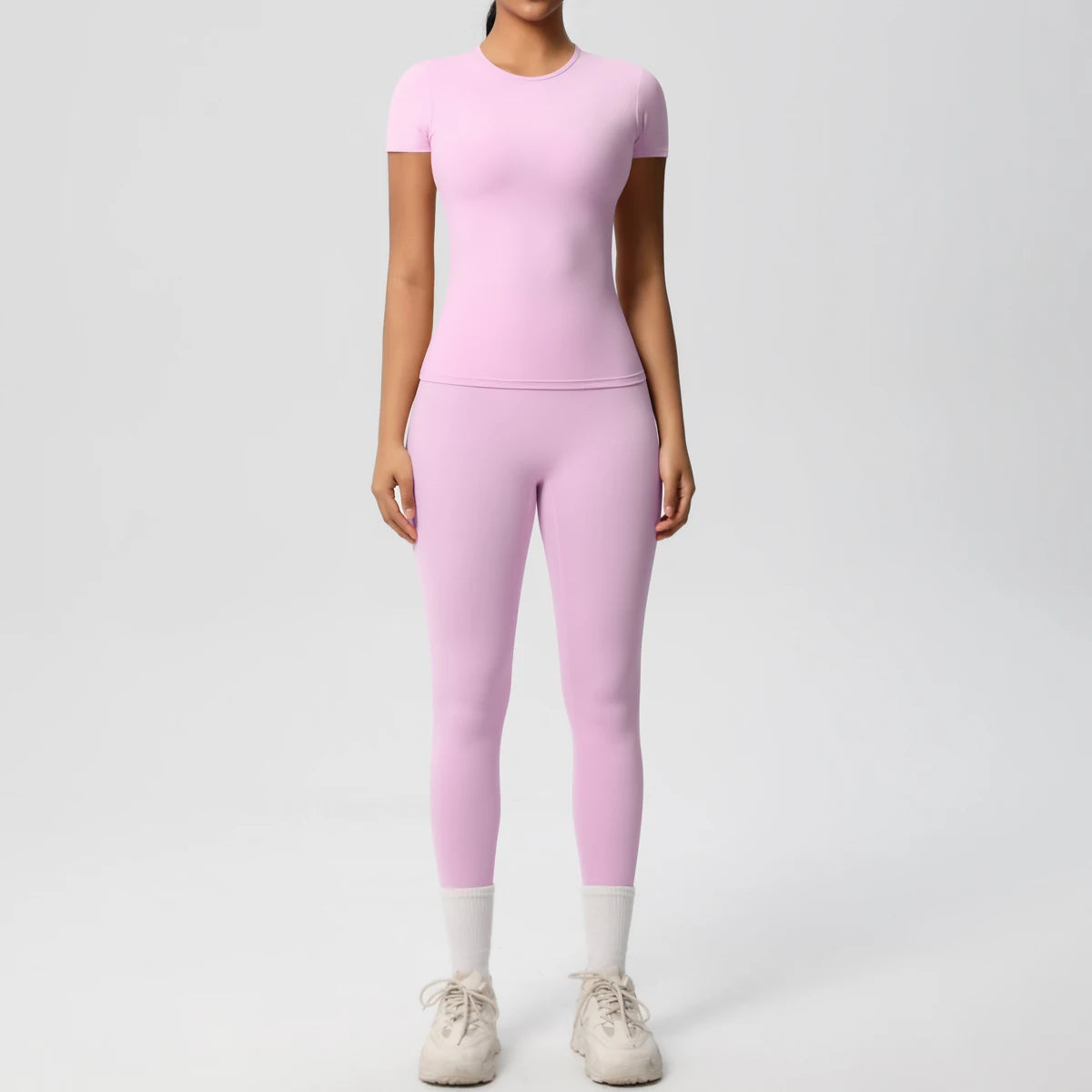 Conjunto Blusa Meia Manga e Calça Legging Modern Basic