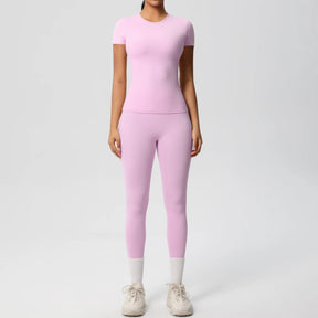 Conjunto Blusa Meia Manga e Calça Legging Modern Basic