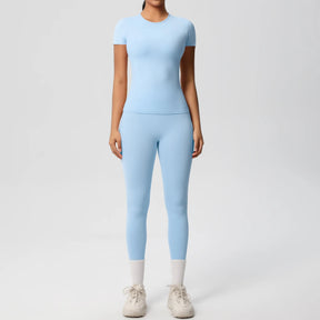 Conjunto Blusa Meia Manga e Calça Legging Modern Basic
