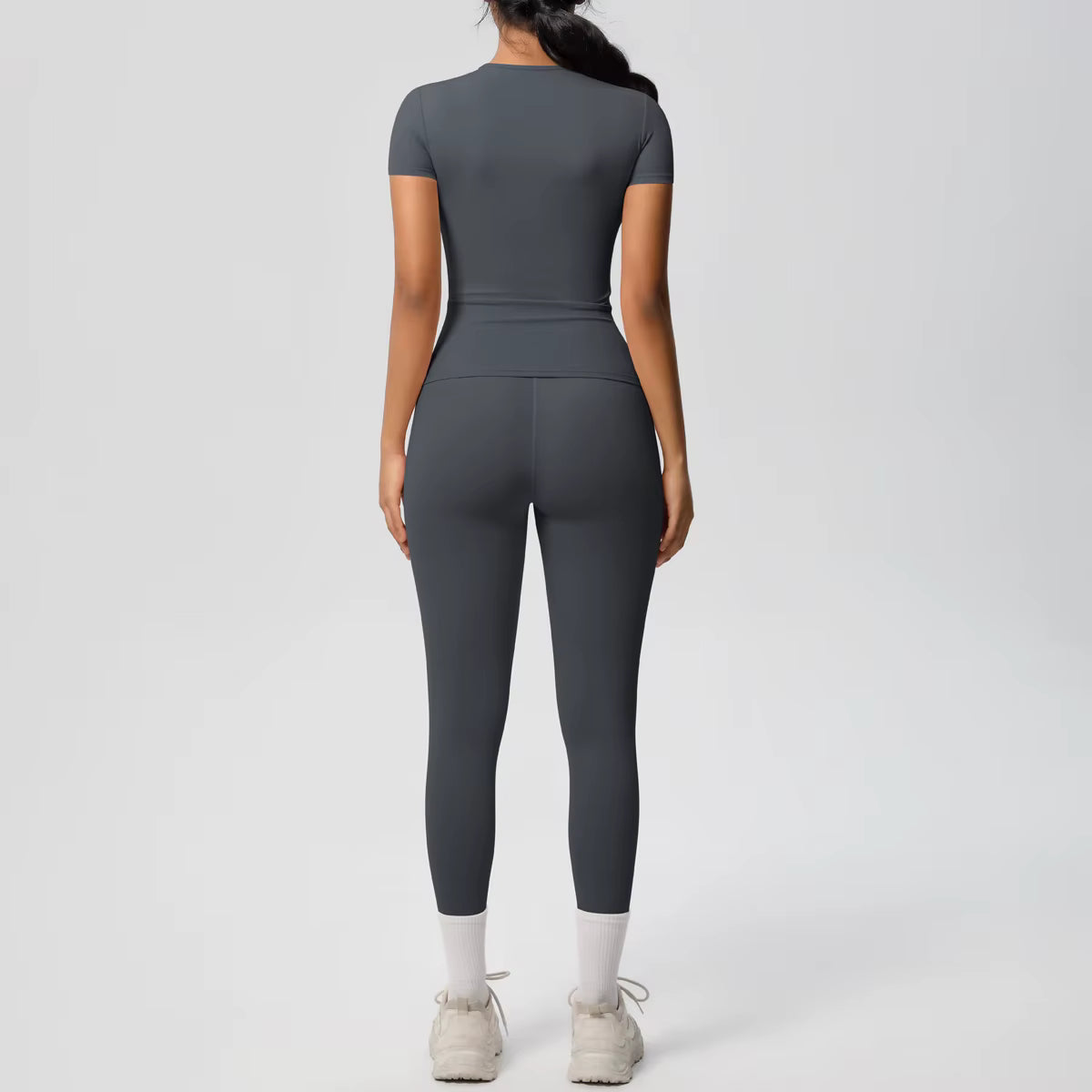 Conjunto Blusa Meia Manga e Calça Legging Modern Basic