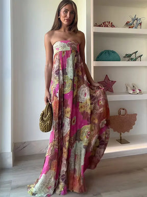 Vestido Longo Floral Modern Stella