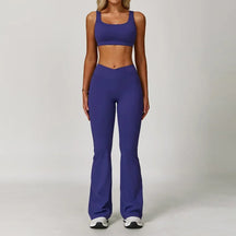 Conjunto Top Regata e Calça Flare Modern Flex