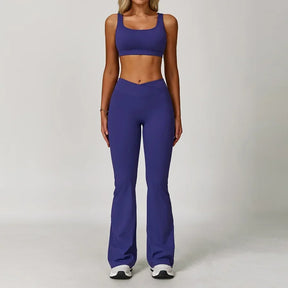 Conjunto Top Regata e Calça Flare Modern Flex