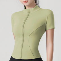 Blusa Meia Manga Esportiva com Zíper Modern Femina
