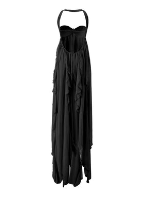 Vestido Com Babados Tendência Modern Ariel