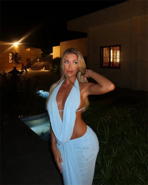 Conjunto Cropped e Saia Longa Modern Perle