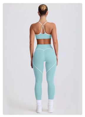 Conjunto Top Push Up e Legging Modeladora Modern Love