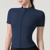 Blusa Meia Manga Esportiva com Zíper Modern Femina