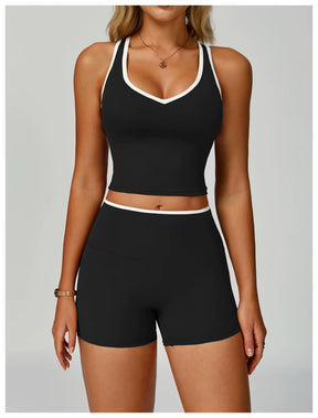 Conjunto Top Cropped Push Up e Short Jholie