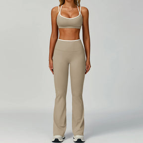 Conjunto Top Push Up e Calça Flare Modern Jholie
