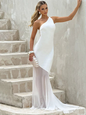 Vestido Longo Cetim Costas Aberta Modern Allure