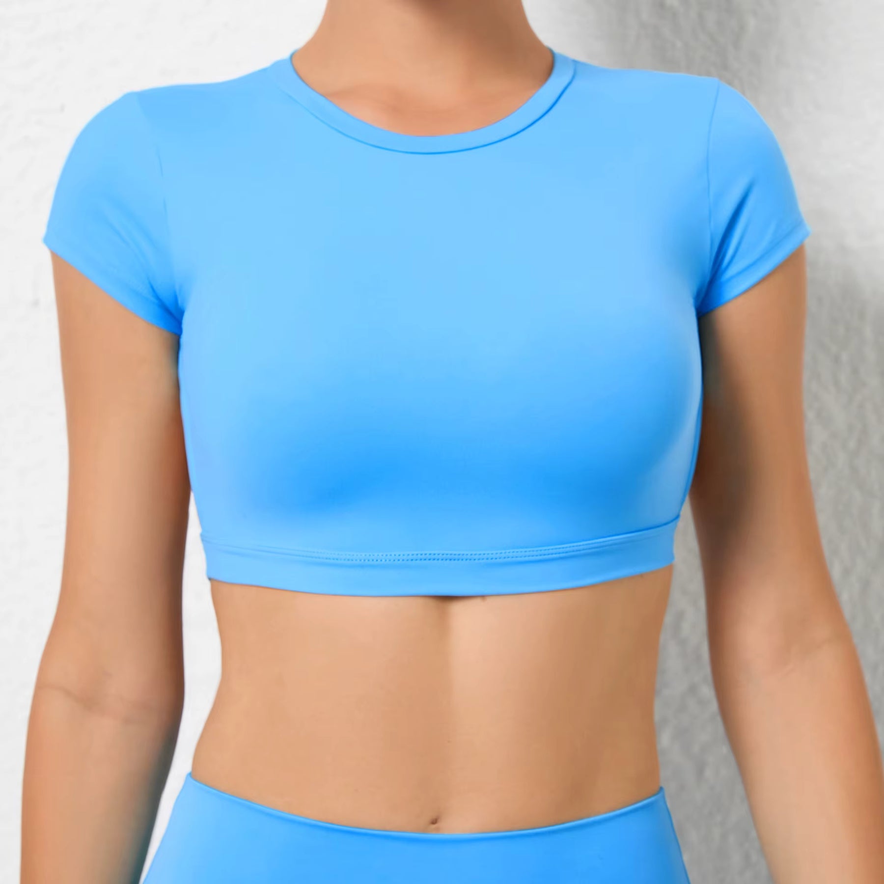 Top Meia Manga Decote nas Costas Modern Curvix