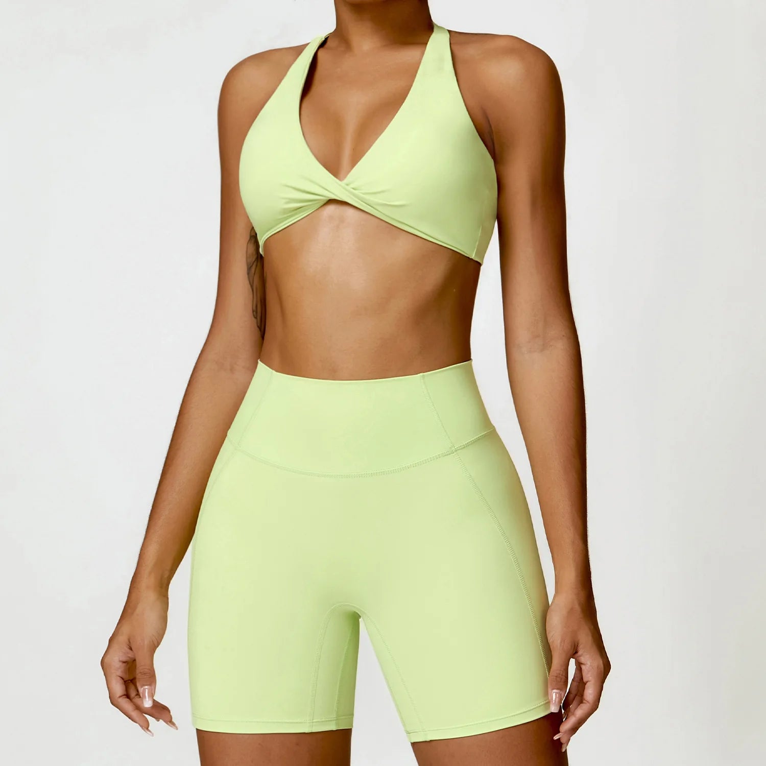 Conjunto Top Push Up e Shorts Modern Basic Up