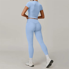 Conjunto Cropped Meia Manga e Legging Modern Basic