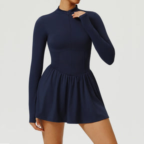 Vestido Esportivo Manga Longa Modelador Modern Female
