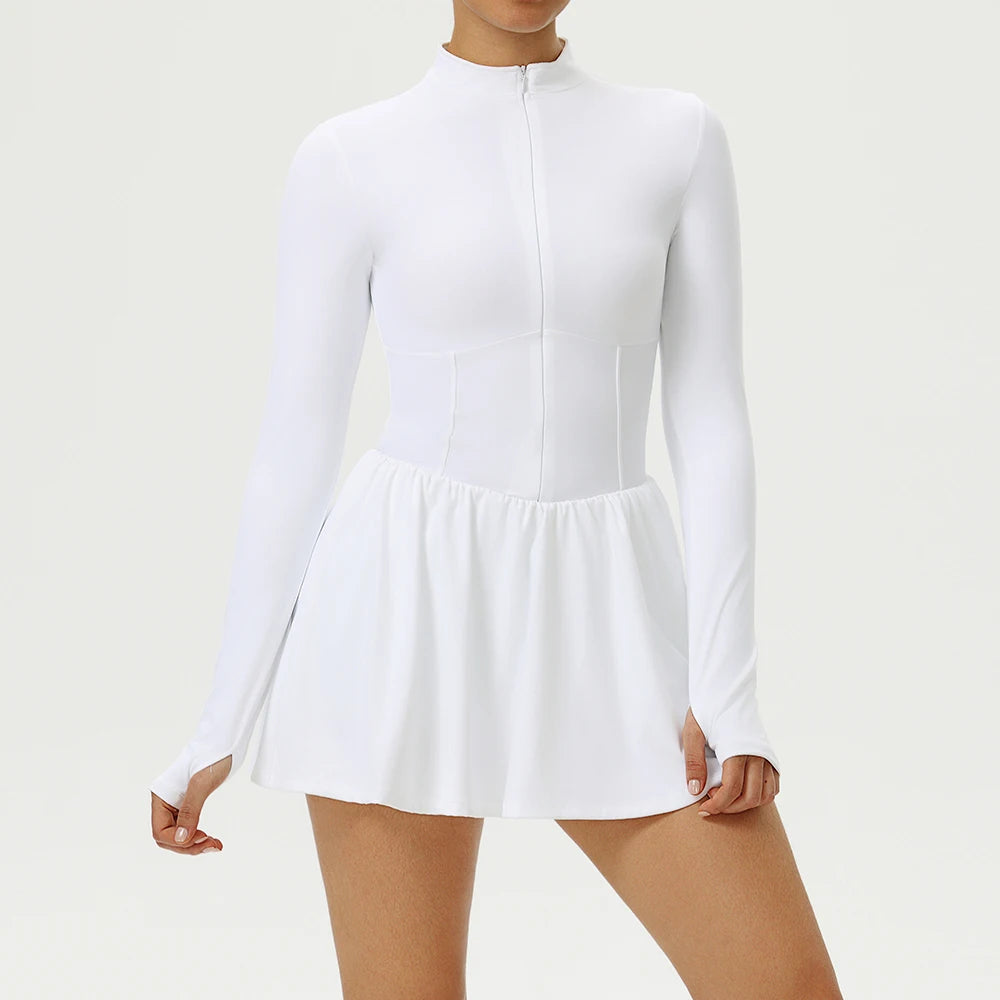 Vestido Esportivo Manga Longa Modelador Modern Female