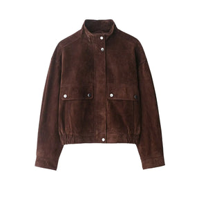 Jaqueta Suede Feminina Modern Évora