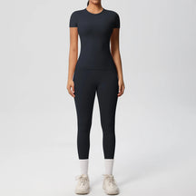 Conjunto Blusa Meia Manga e Calça Legging Modern Basic