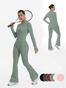 Conjunto Jaqueta e Calça Flare Modern Aysha