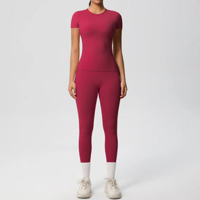 Conjunto Blusa Meia Manga e Calça Legging Modern Basic