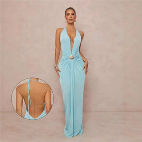 Vestido Longo com Decote Frontal Modern Kailany