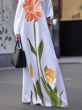 Vestido Longo Floral Modern Bella