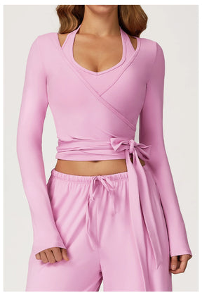 Conjunto Três Peças Casaquinho e Regata com Calça Modern Comfy